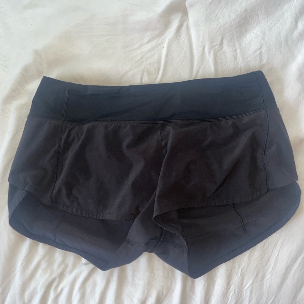 Lululemon black Short shorts size 6. Great condition